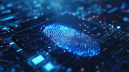 Digital Fingerprint on a Circuit Board
