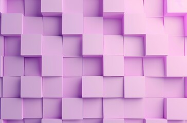 A captivating visual of interlocking pink cubes creating a modern and stylish abstract pattern, perfect for design projects.