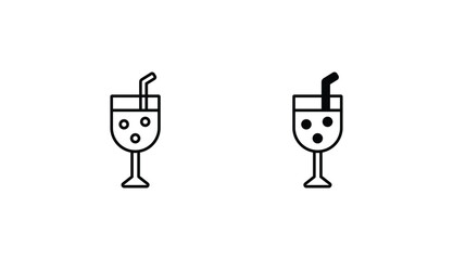 Drink icon design with white background stock illustration