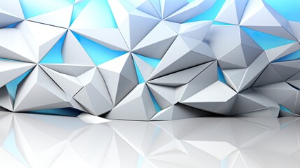 Obraz premium Abstract 3d animation, white geometric background design, 4k seamless looped video 