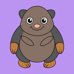 Mole vector art Illustration 