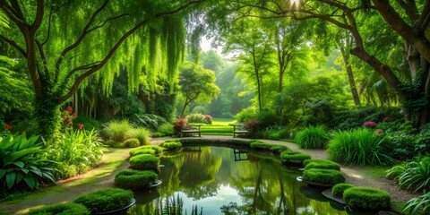 Poetic Haven Amidst Lush Greenery