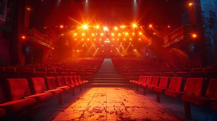 Ultra-sharp image of a college virtual reality auditorium, where AI enhances hyper-graphic presentations and students experience lectures in a highly immersive, realistic setting 