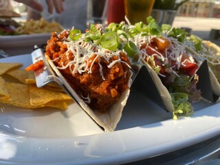 tapa, tapas, texmex, spanisch, essen, essen, mahl, fleisch, teller, essgeschirr, salat, abendessen,...