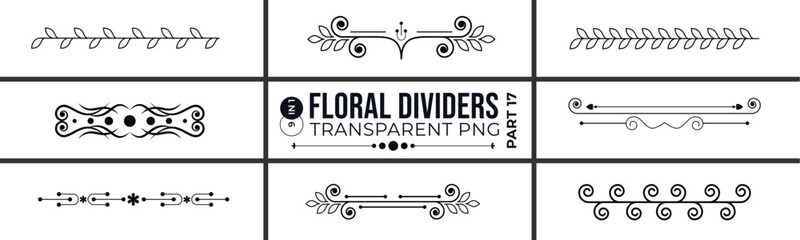 Line dividers. Decorative swirl text separators, vintage divider, Ornament divider collection, Wedding invitation card background with golden line art flower and botanical leaves Organic shapes, 