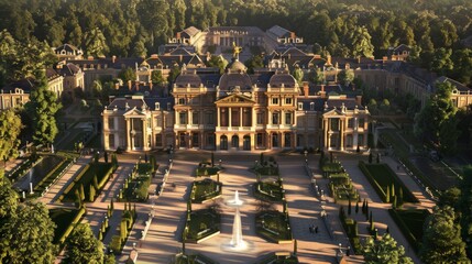 Fototapeta premium Versailles Palace, France - Opulent palace and formal gardens