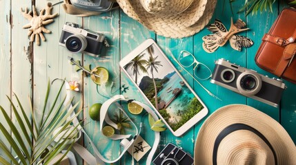 Wanderlust Memories Tablet Travel Scrapbooking with Location Tagging