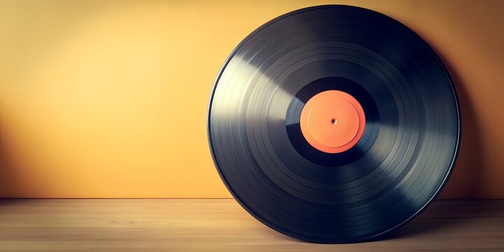 Schallplatte Vinyl Schellack Vinylscheibe Scheibe Platte Generative AI