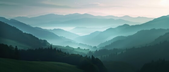 Pastel dusk perfect for wallpaper landscape fantasy