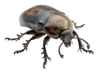 Dung Beetle  isolate is on transparent background
