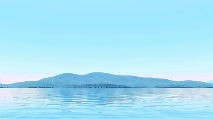   A picture of a lake with mountains fading into the background and a boat with a paddle in the foreground