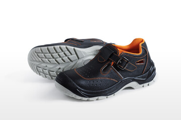 Safety work sandals.