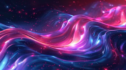 Vibrant, flowing liquid in a futuristic style