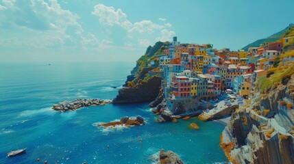 Cinque Terre, Italy - Colorful cliffside villages and Mediterranean coastline