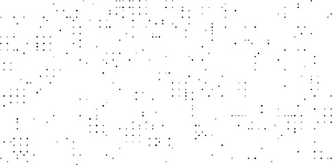 Black and white halftone dots, halftone effect. 