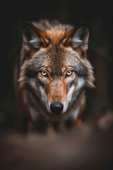 Fototapeta premium Wolf wallpaper. Wolf poster