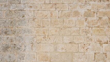 Limestone Wall Blocks Natural Beige Color Broad View