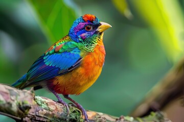 Obraz premium A colorful bird, HD, photo with generative ai