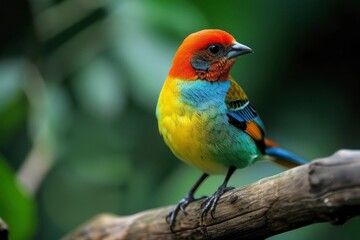 Obraz premium A colorful bird, HD, photo with generative ai