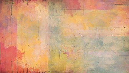 Abstract paintings on the concrete wall background texture vector. Oil painting on canvas colorful texture. 