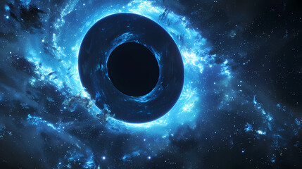 Fototapeta premium Abstract cosmic black hole vortex