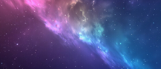 Obraz premium night sky, space, galaxy, aurora