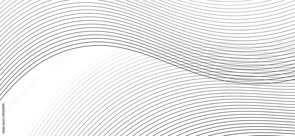 Aufkleber abstract pink background with waves. thin line on white. isolated on white background in concept lux
