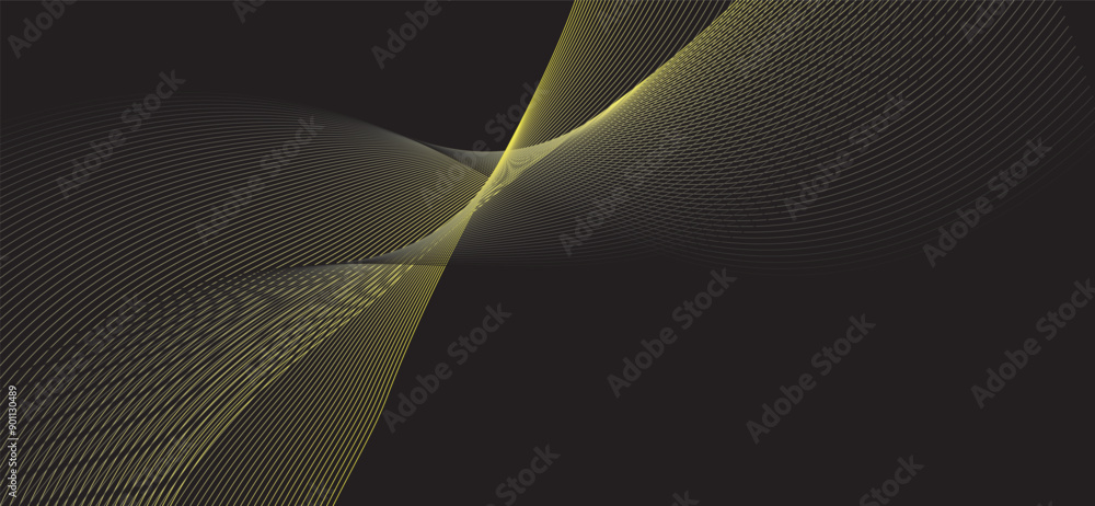 Poster abstract pink background with waves thin line on white. isolated on white background in concept luxu