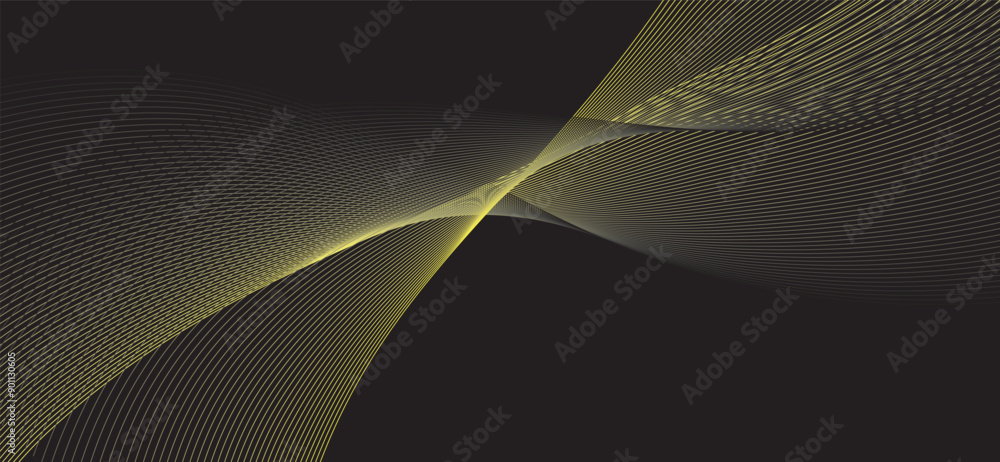 Poster abstract pink background with waves thin line on white. isolated on white background in concept luxu