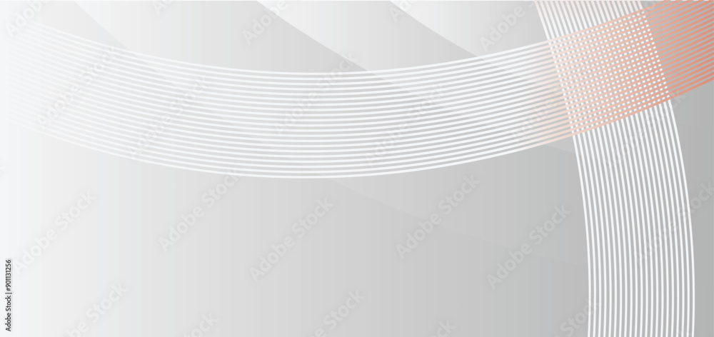 Poster abstract pink background with waves thin line on white. isolated on white background in concept luxu