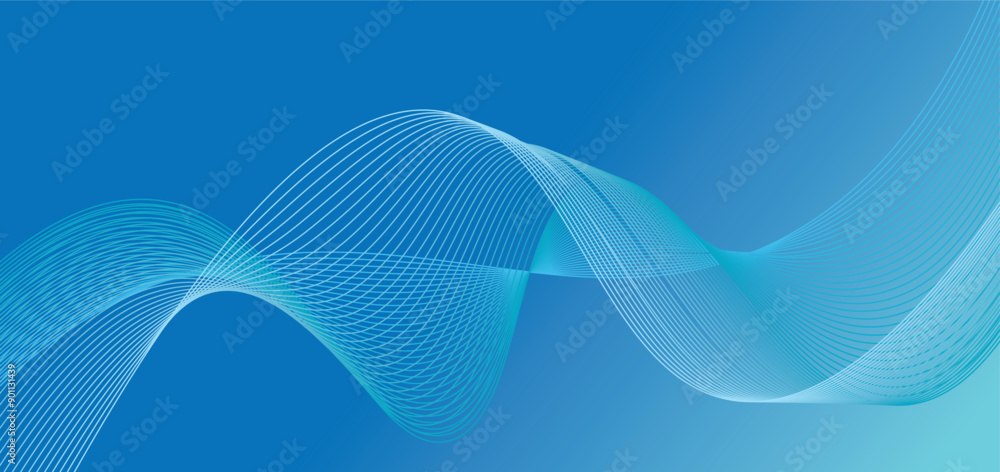 Poster abstract pink background with waves thin line on white. isolated on white background in concept luxu