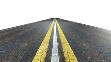 Road isolated on transparent background PNG, design elements.