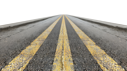 Road isolated on transparent background PNG, design elements.