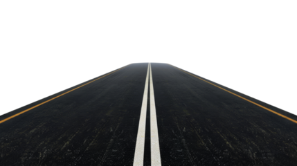 Road isolated on transparent background PNG, design elements.