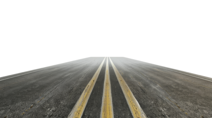 Road isolated on transparent background PNG, design elements.