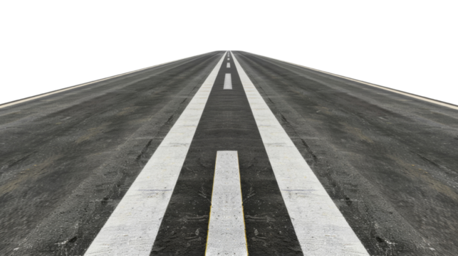 Road isolated on transparent background PNG, design elements.