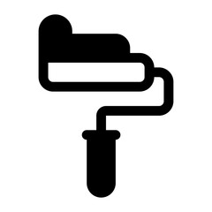 Painting Glyph Icon. Single icon, glyph vector icon