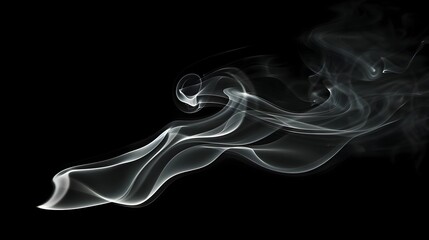 Fototapeta premium Captivating Smoke Trails Forming Organic and Mysterious Abstract Shapes