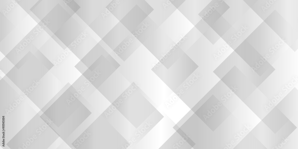 Poster abstract modern white and gray pattern geometric luxury gradient line background random square shape