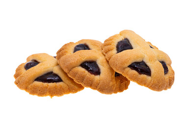 biscuit with jam isolated