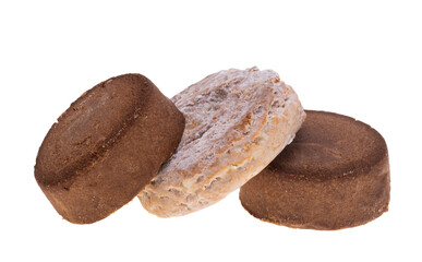 Mantecado cookies isolated