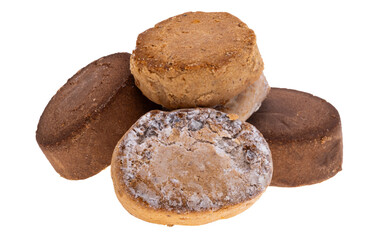 Mantecado cookies isolated