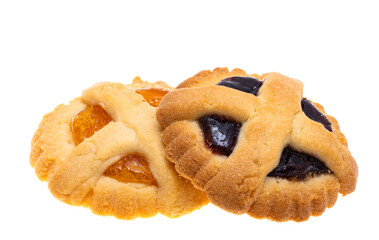 biscuit with jam isolated