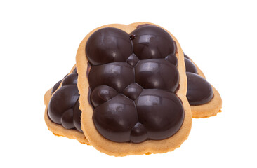 cookies with jam and chocolate