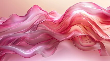 Obraz premium pink background with an abstract shape, fluid lines, and a simple design