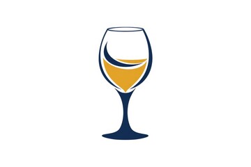 Wine Glass with Yellow Liquid