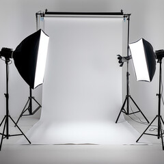 Studio lighting as the set up