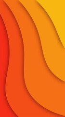 Abstract paper cut shape wave background