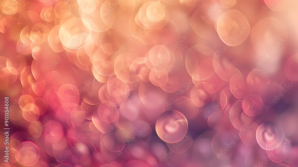Poster soft ethereal bokeh patterns in warm organic shapes for abstract backgrounds