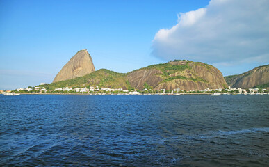 Sugarloaf Mountain and Urca Hill, a Famous Natural Monument in Rio de Janeiro, Brazil, South America